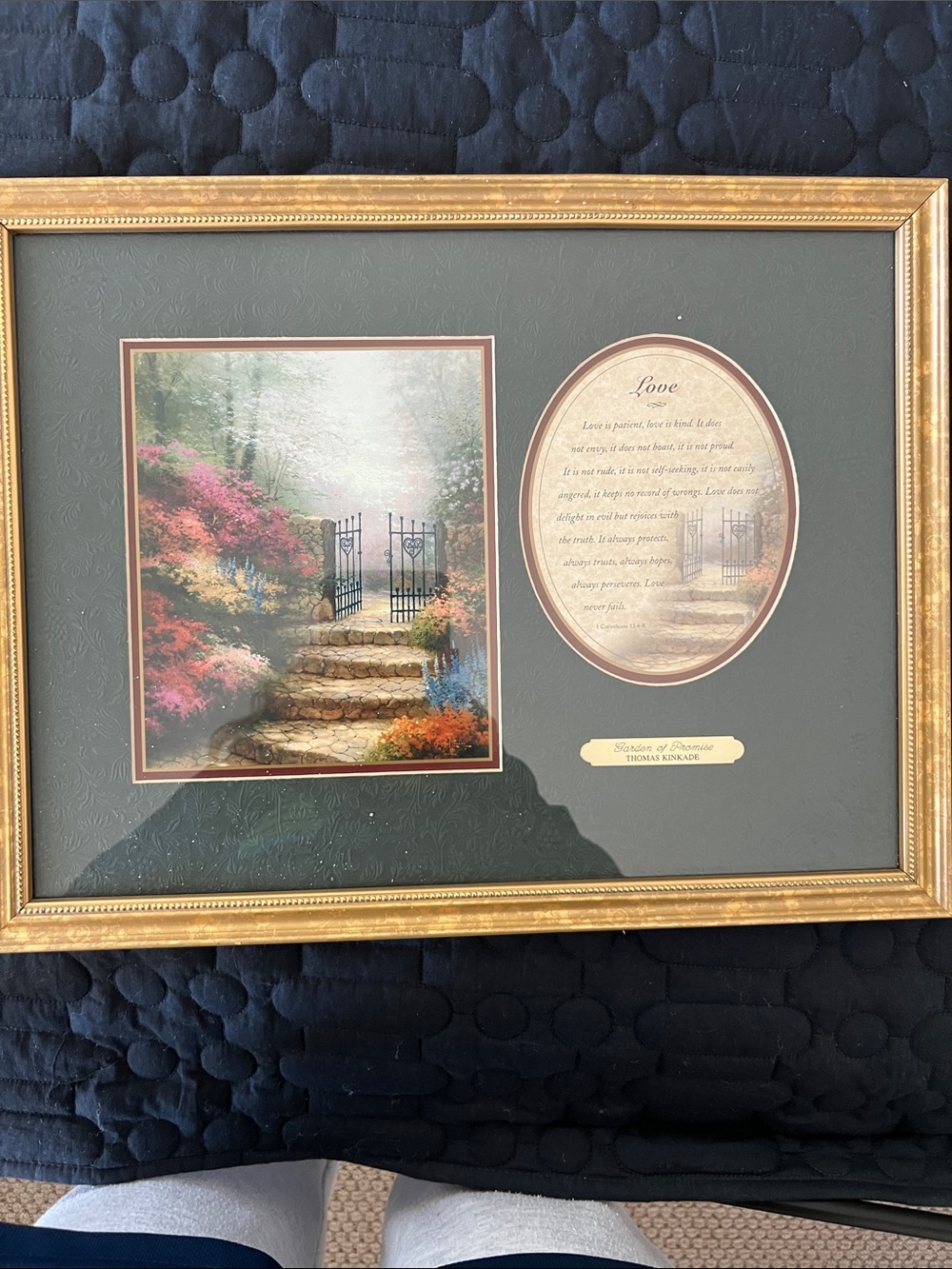 Thomas Kinkade  “Garden Of Promise”Gate Print                         “ Love “